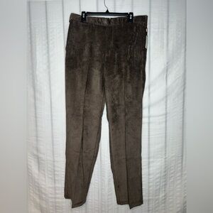 Peter Millar Pants Mens 34x34 Brown Corduroy Straight Pleated Nanoluxe MF15B91